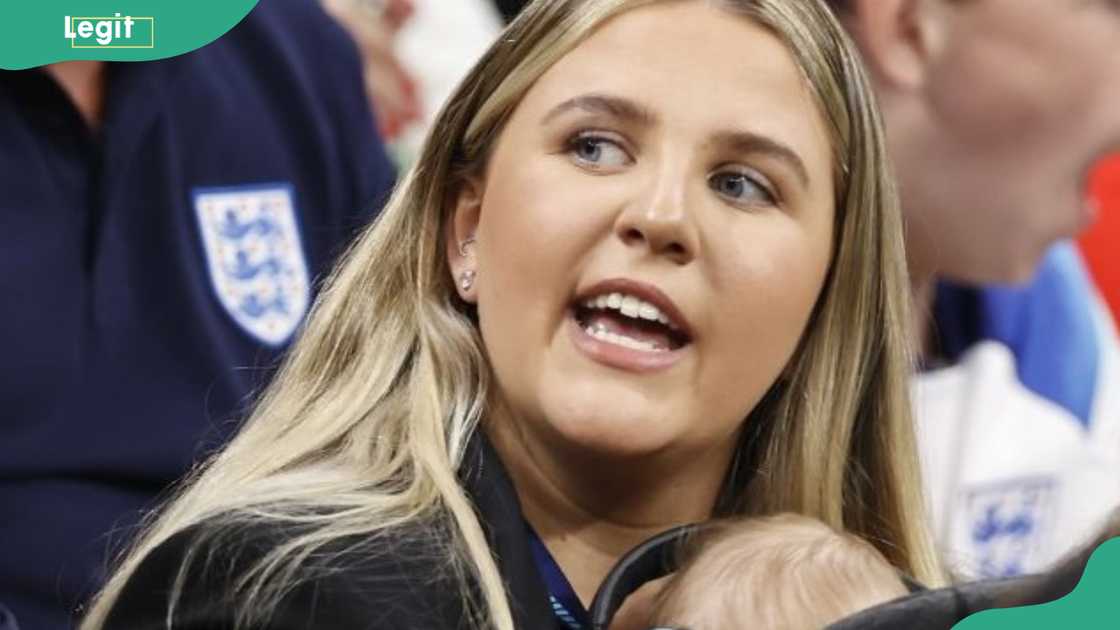 Lauren Fryer watching a quarter-final match between England and France
