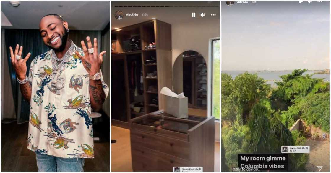 Davido shows off his room