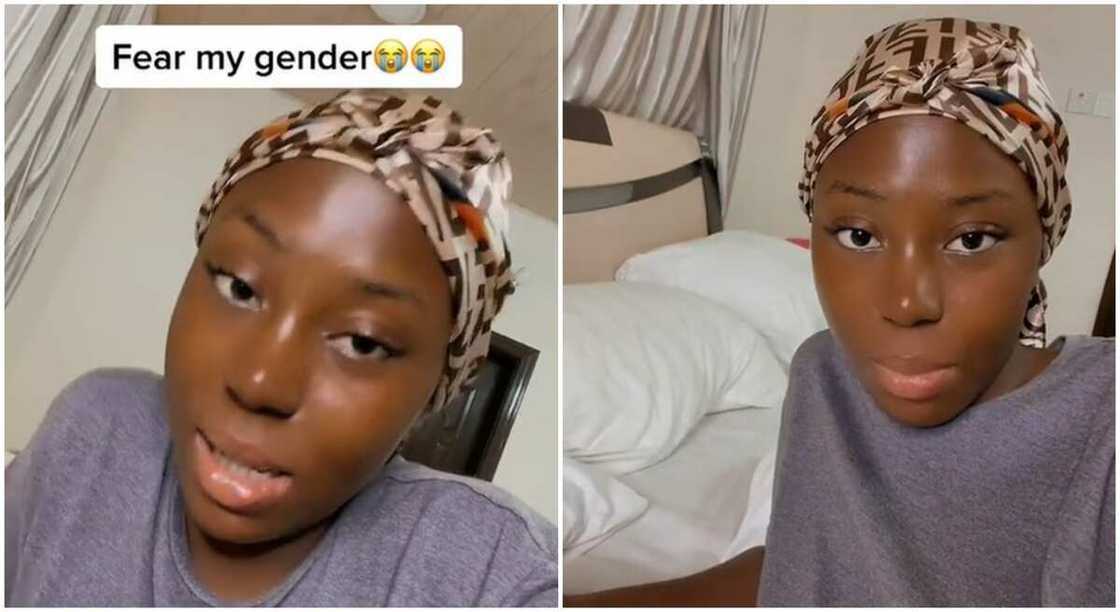 Nigerian TikToker, Perfect who refused that her female friend should not stay too long her man's house. Nigerian TikToker, Perfect who refused that her female friend should not stay too long her man's house.