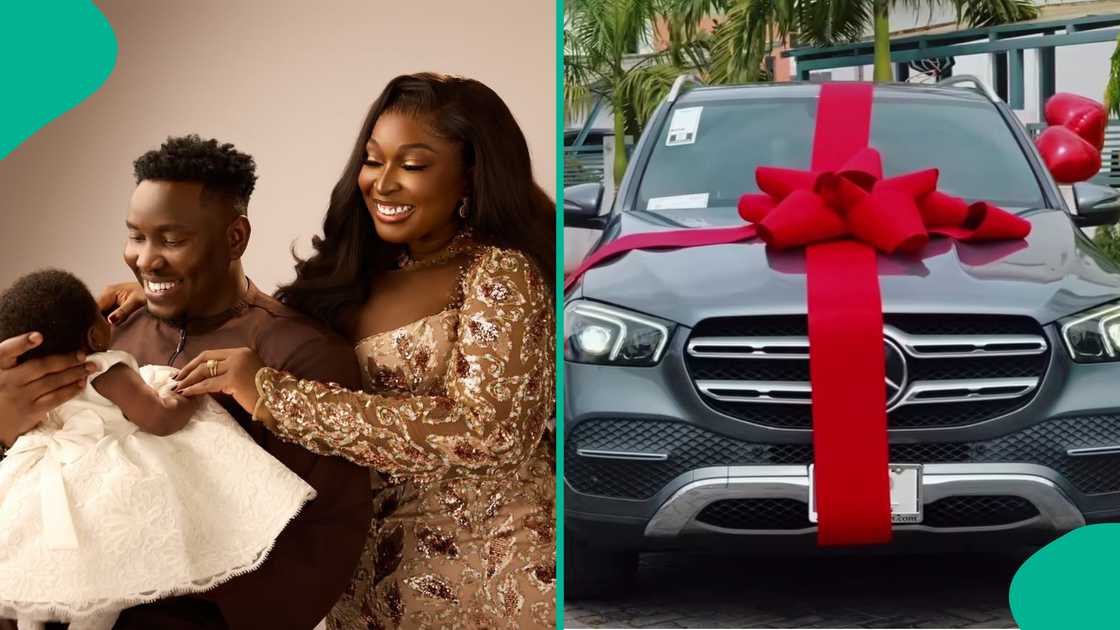 Victor Thompson buys push gift for his wife after welcoming baby