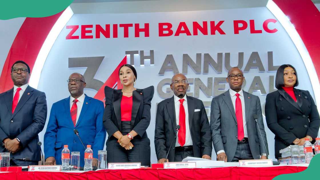 Zenith Bank staff members during the 34th Annual General Meeting. Zenith Bank staff members during the 34th Annual General Meeting.