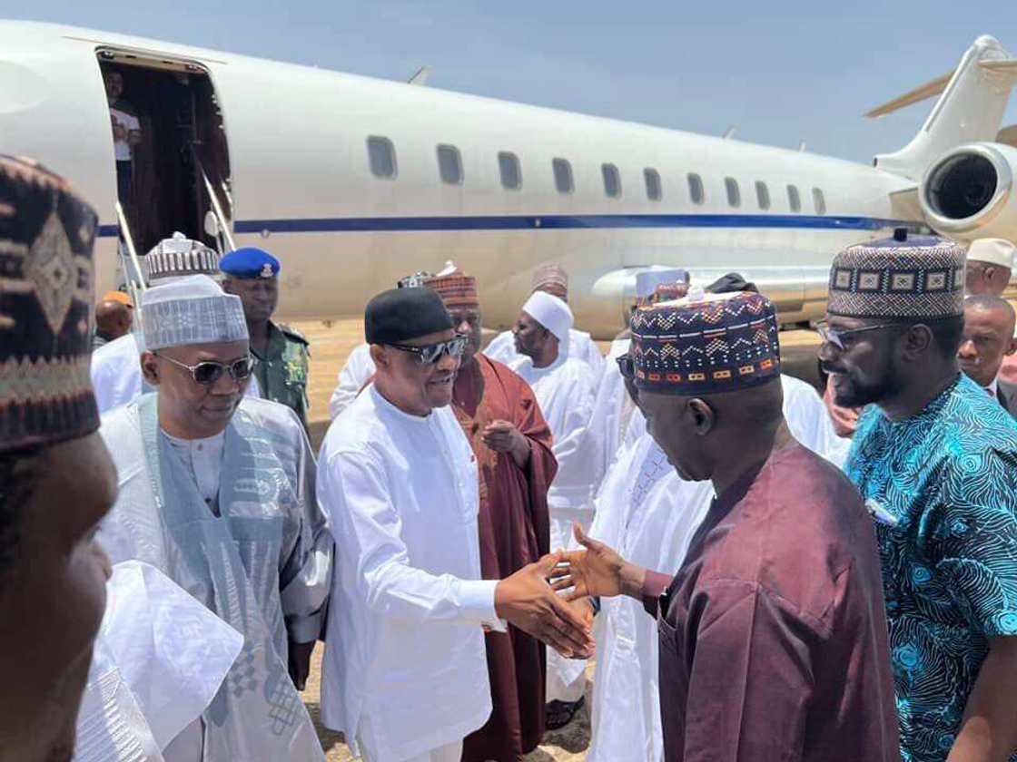 Gov Nyesom Wike in Kaduna State Gov Nyesom Wike in Kaduna State