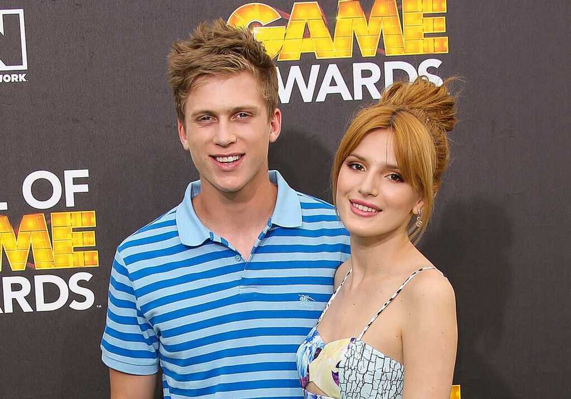 Actress Bella Thorne (R) and Tristan Klier attend the Cartoon Network's Hall Of Game Awards Actress Bella Thorne (R) and Tristan Klier attend the Cartoon Network's Hall Of Game Awards