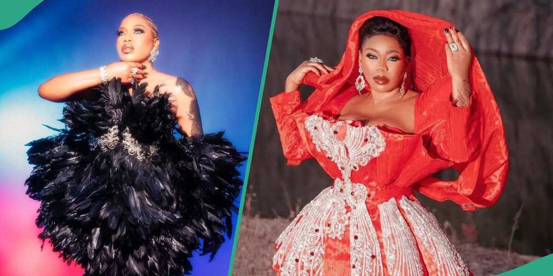 Toyin Lawani rocks creative outfits Toyin Lawani rocks creative outfits