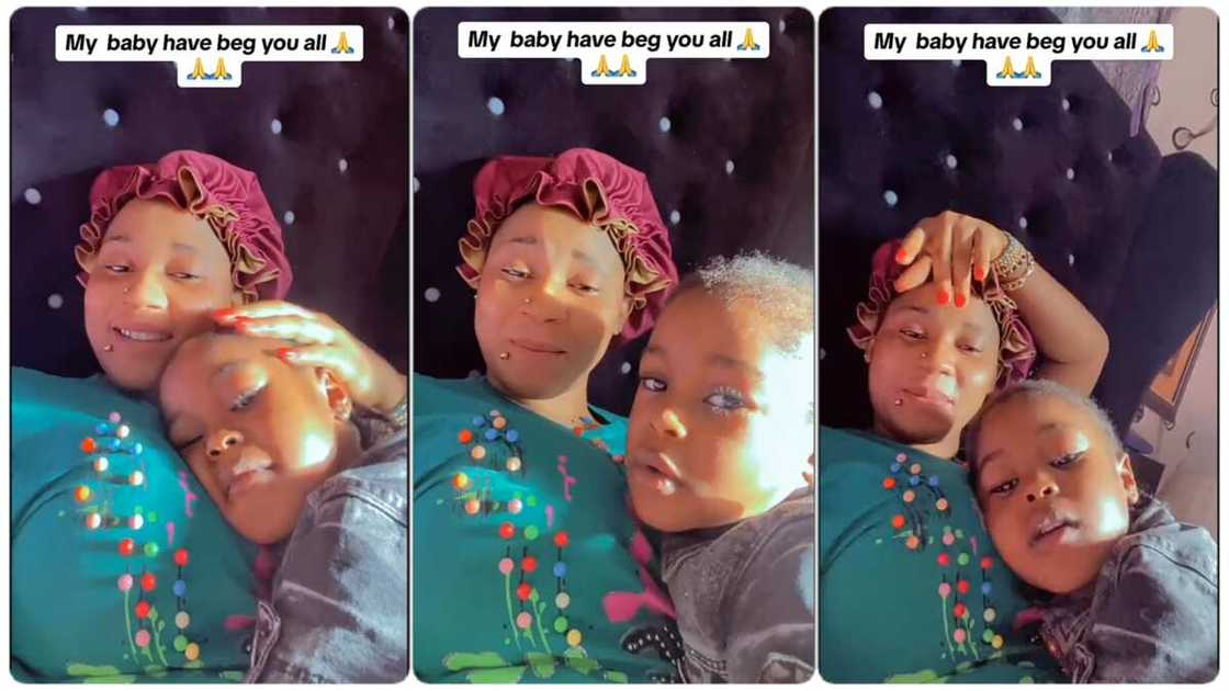 Photo of little girl and mother Photo of little girl and mother