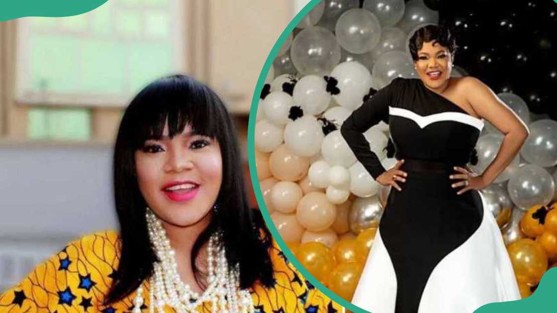 Toyin Abram poses for pics with a stylish dress Toyin Abram poses for pics with a stylish dress