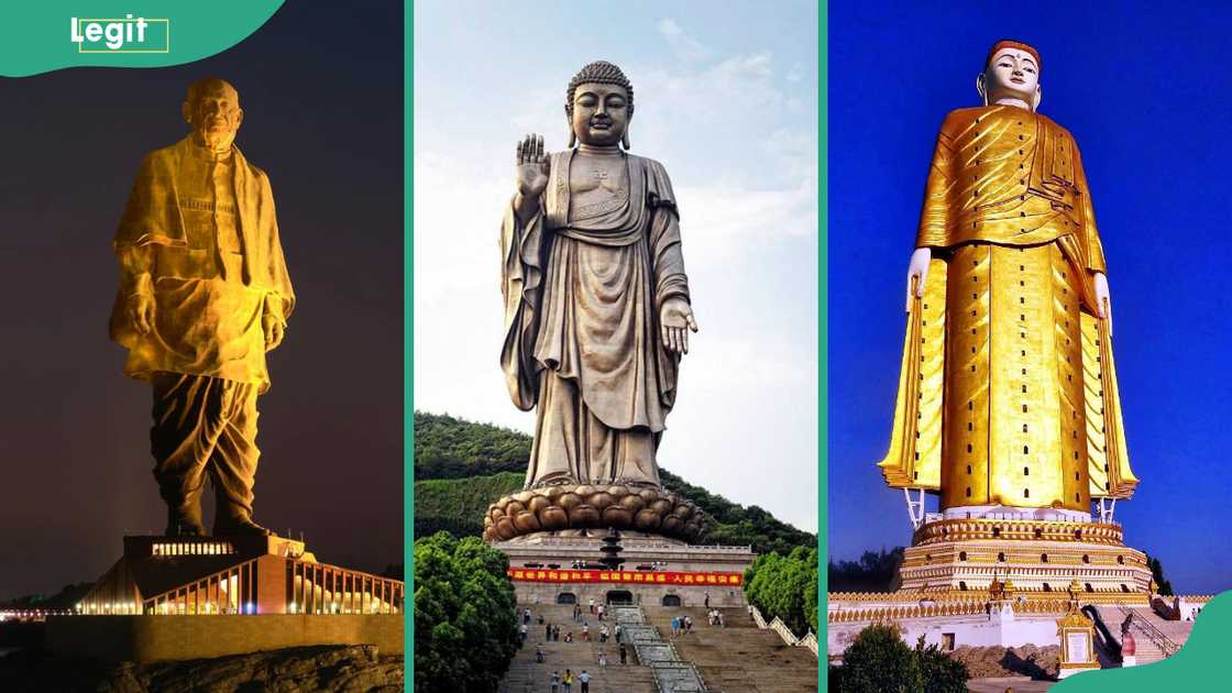 Statue of Unity, Spring Temple Buddha, and Laykyun Sekkya Statue of Unity, Spring Temple Buddha, and Laykyun Sekkya