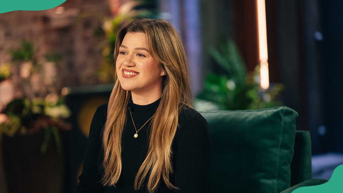 Kelly Clarkson appears on a show