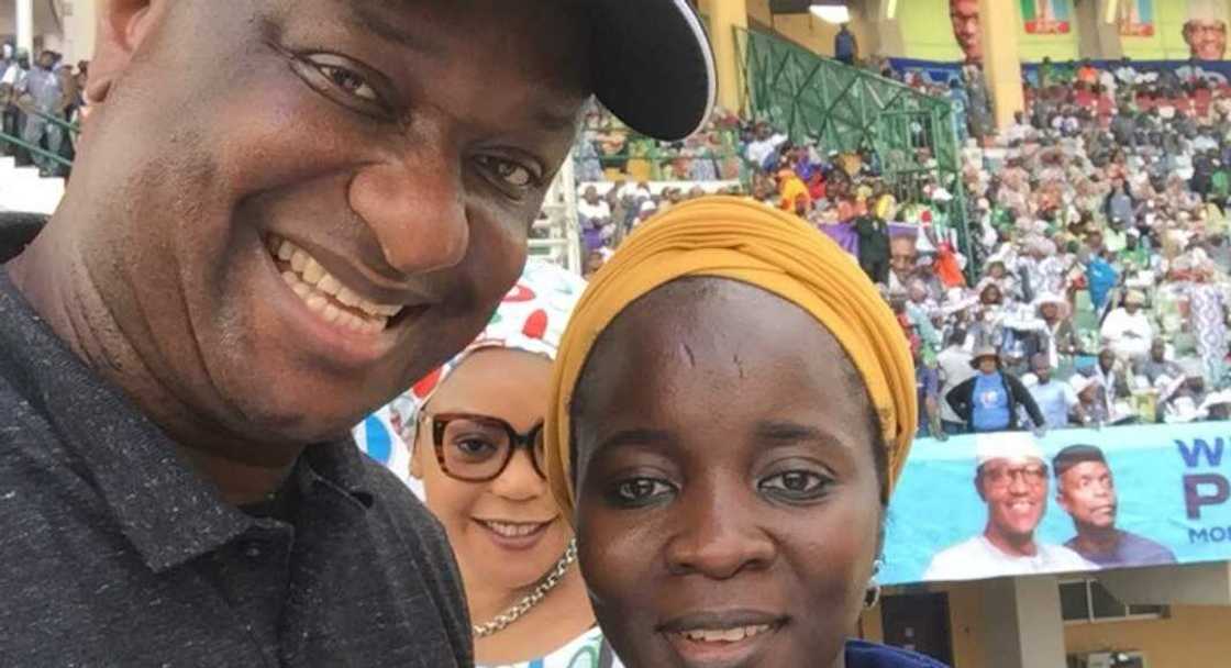 Baya-ba zane: Diyar Buba Galadima ta halarci taron gangamin kamfe din Buhari na Legas