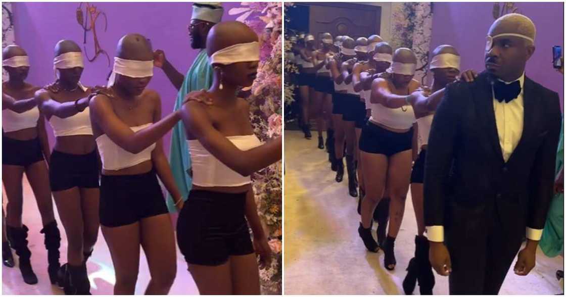 Nigerian socialite Pretty Mike and his ladies Nigerian socialite Pretty Mike and his ladies