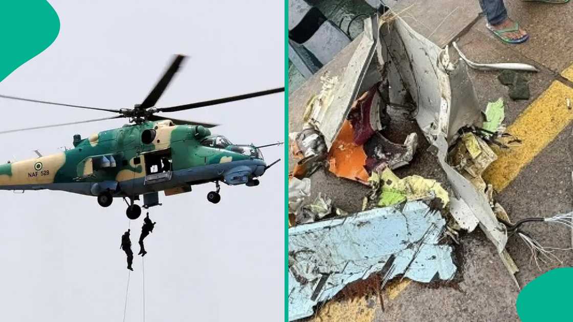 Search and rescue teams battle difficult terrain as efforts continue at the site of the NAF plane crash in Ondo State. Search and rescue teams battle difficult terrain as efforts continue at the site of the NAF plane crash in Ondo State.