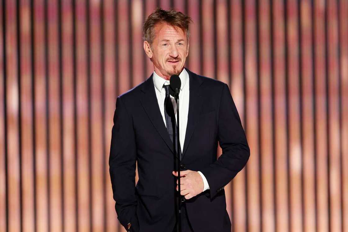 Sean Penn speaks onstage at the 80th Annual Golden Globe Awards Sean Penn speaks onstage at the 80th Annual Golden Globe Awards