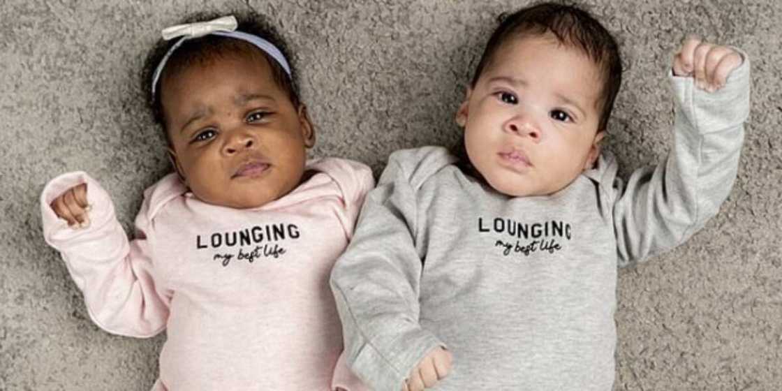 Young woman gives birth to twins with different skin colour, adorable photos go viral Young woman gives birth to twins with different skin colour, adorable photos go viral
