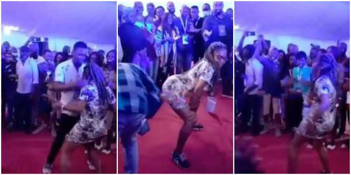 Nigerians react as female lawyer twerks hard at occasion, wows people in video Nigerians react as female lawyer twerks hard at occasion, wows people in video