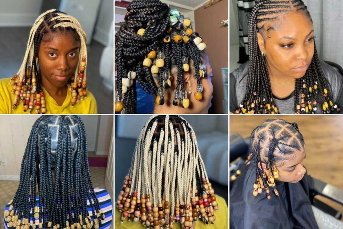 short braids with beads short braids with beads