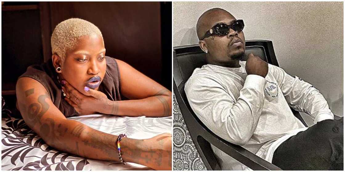 Singer Temmie Ovwasa goes after YBNL's Olamide on Twitter, accuses him of crippling her career