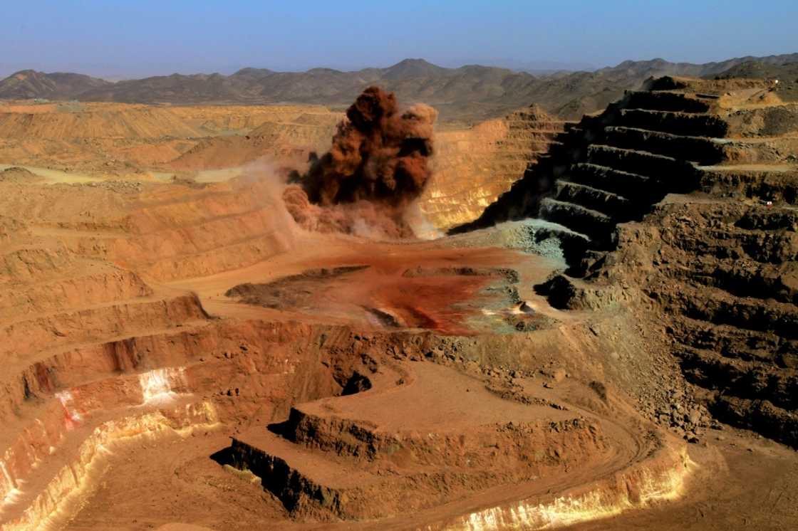 The Ariab company gold mine in the Sudanese desert, 800 kilometres northeast of the capital Khartoum, on October 3, 2011