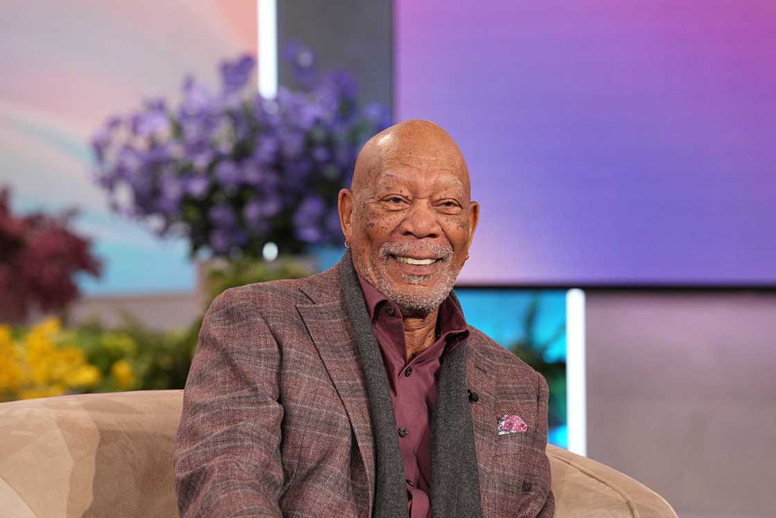 Morgan Freeman at "The Jennifer Hudson Show" Morgan Freeman at "The Jennifer Hudson Show"