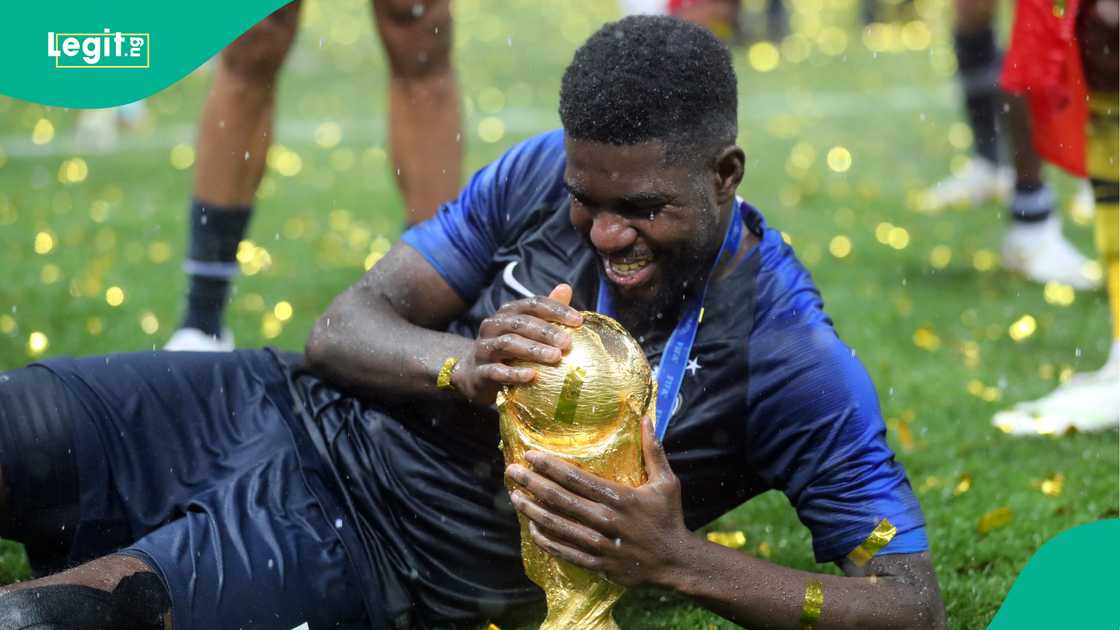 Samuel Umtiti, France, Croatia, 2018 FIFA World Cup, Russia. Samuel Umtiti, France, Croatia, 2018 FIFA World Cup, Russia.
