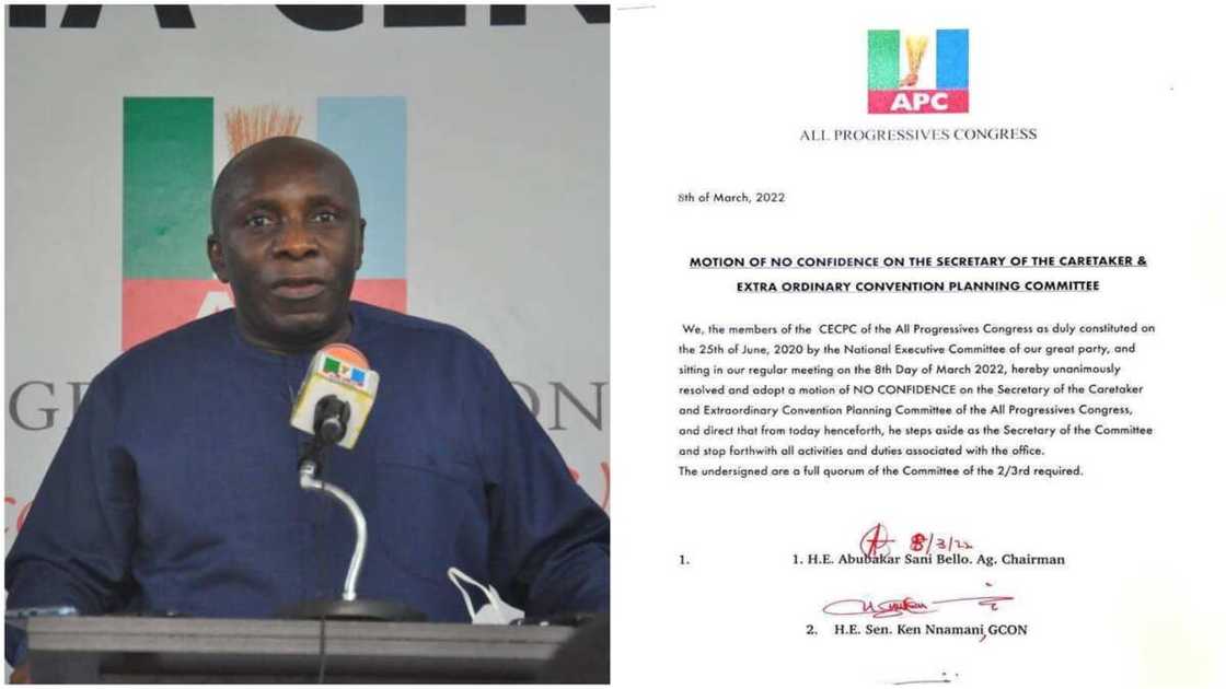 Akpanudoedehe: APC Reportedly Sacks National Caretaker Secretary Akpanudoedehe: APC Reportedly Sacks National Caretaker Secretary