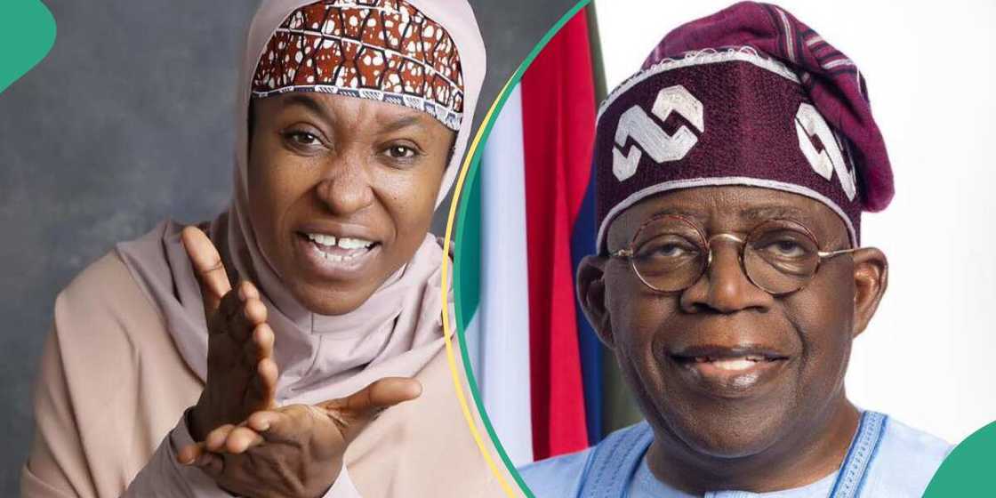 Aisha Yesufu said Tinubu will never be her President