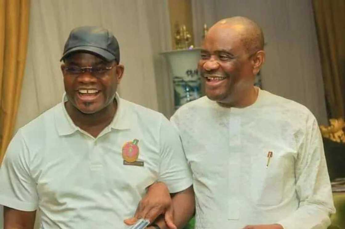 Yahaya Bello tare Wike. Yahaya Bello tare Wike.