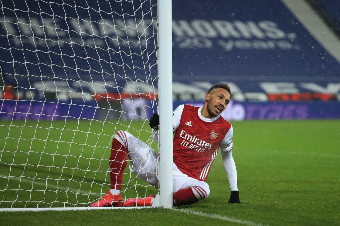 Pierre-Emerick Aubameyang in action for Arsenal Pierre-Emerick Aubameyang in action for Arsenal