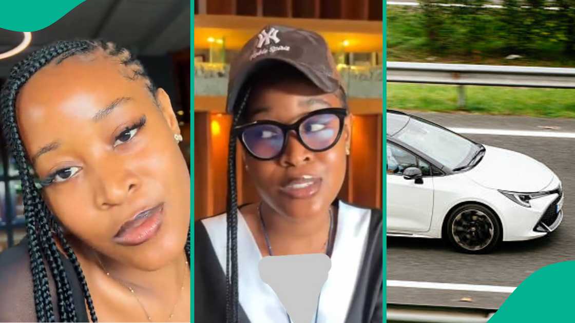 Nigerian lady criticises man’s car despite his good looks. Nigerian lady criticises man’s car despite his good looks.