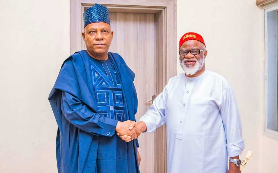 Chukwuemeka Ezeife visit Kashim Shettima Chukwuemeka Ezeife visit Kashim Shettima