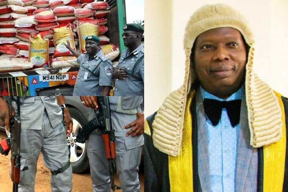 Olakunle Oluomo and Nigeria customs personnel Olakunle Oluomo and Nigeria customs personnel