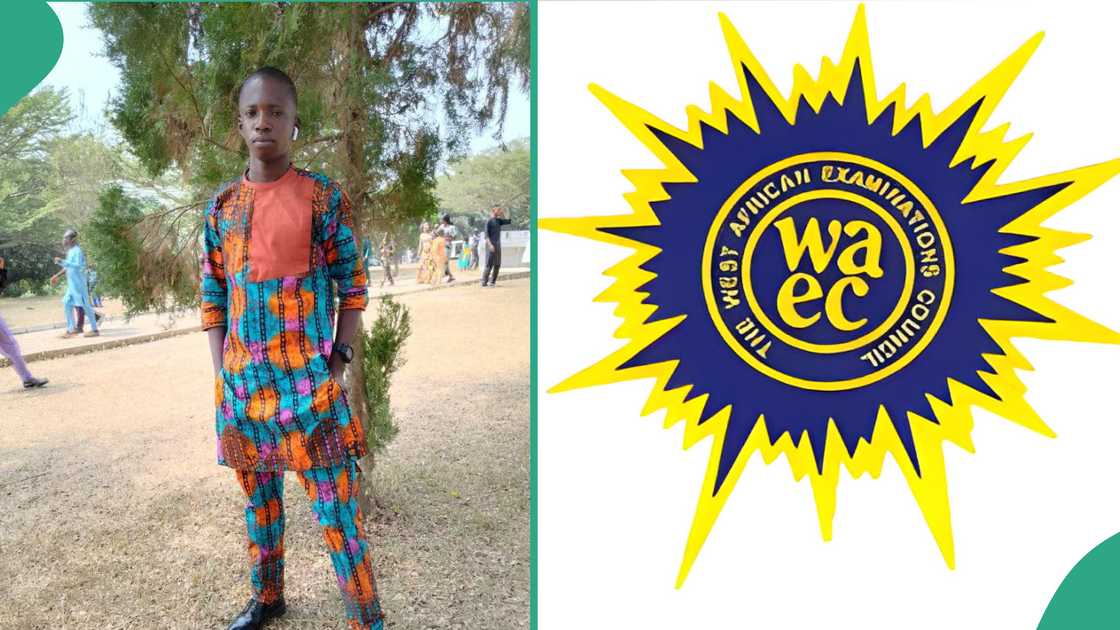 Reactions as boy posts his WAEC result he is scared to his parents