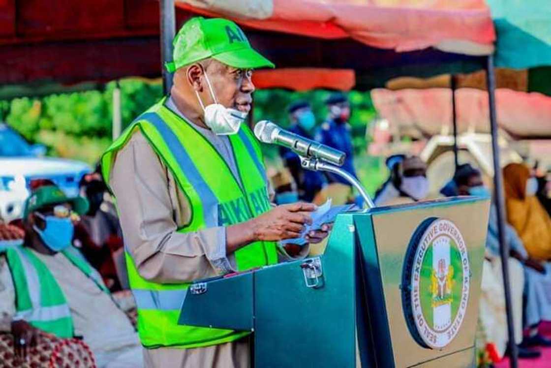 Gwamnan Kano Abdullahi Umar Ganduje
Hakkin mallakar hoto; Fadar gwamnatin Kano Gwamnan Kano Abdullahi Umar Ganduje
Hakkin mallakar hoto; Fadar gwamnatin Kano