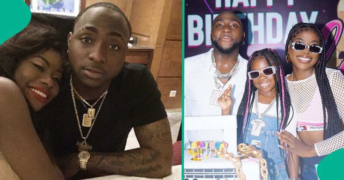 Davido, Sophia Momodu with Imade in 2021. Davido, Sophia Momodu with Imade in 2021.