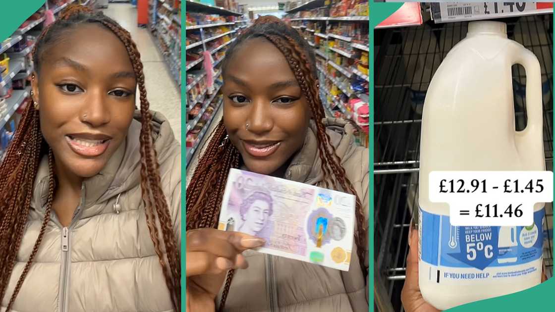 Nigerian lady shops at ASDA in UK.