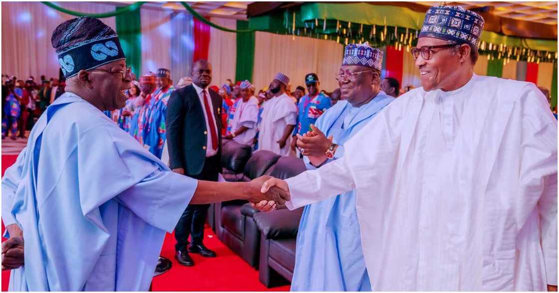Tinubu and Buhari Tinubu and Buhari