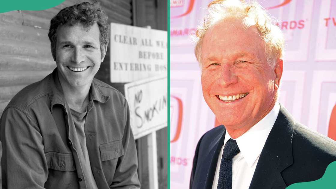 Wayne Rogers in 1972. Wayne Rogers in 2009. Wayne Rogers in 1972. Wayne Rogers in 2009.