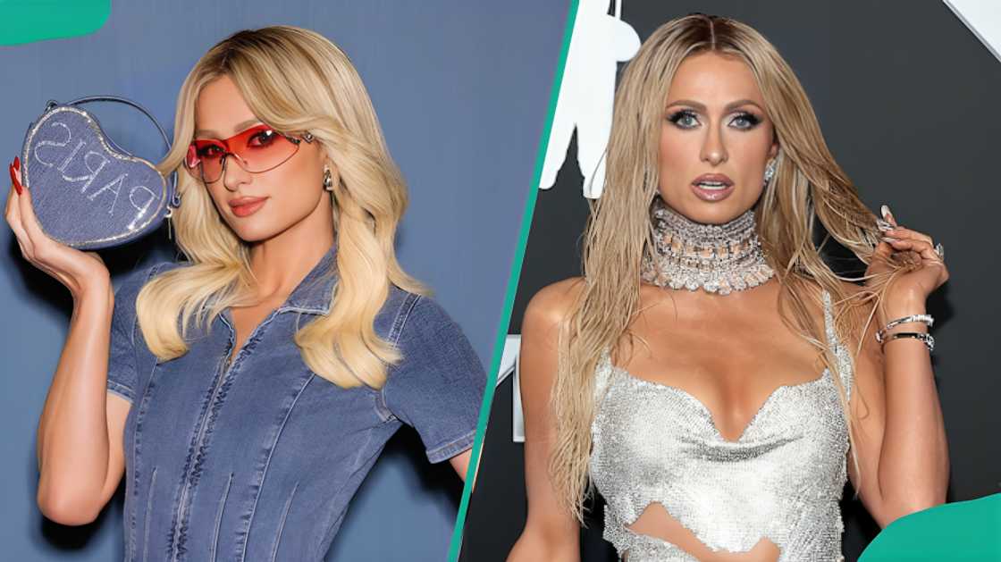 Paris Hilton posing for the camera Paris Hilton posing for the camera