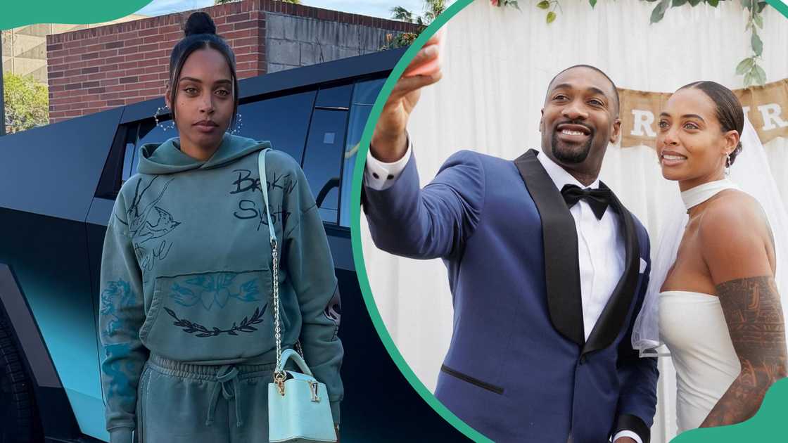 Gilbert Arenas and his wife Melli Monaco Gilbert Arenas and his wife Melli Monaco