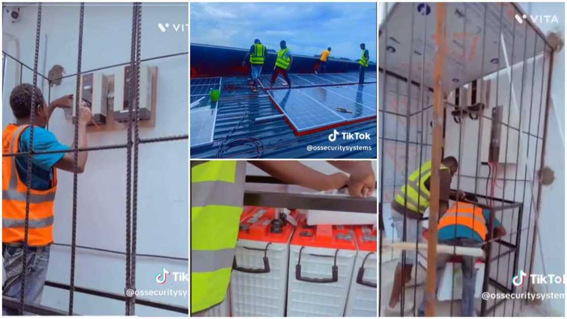 Solar energy in Nigeria/Man used sunlight. Solar energy in Nigeria/Man used sunlight.