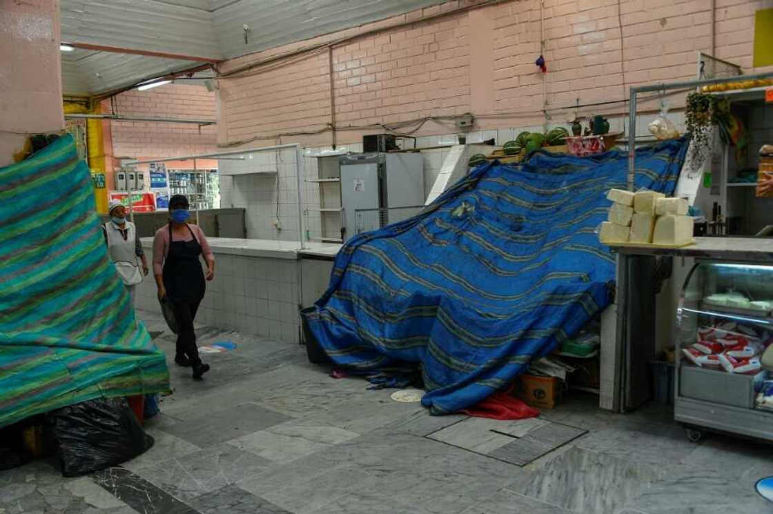 Northern Quito's Inaquito Market is now mostly deserted -- a victim of the shortages that are starting to have a detrimental effect on the country