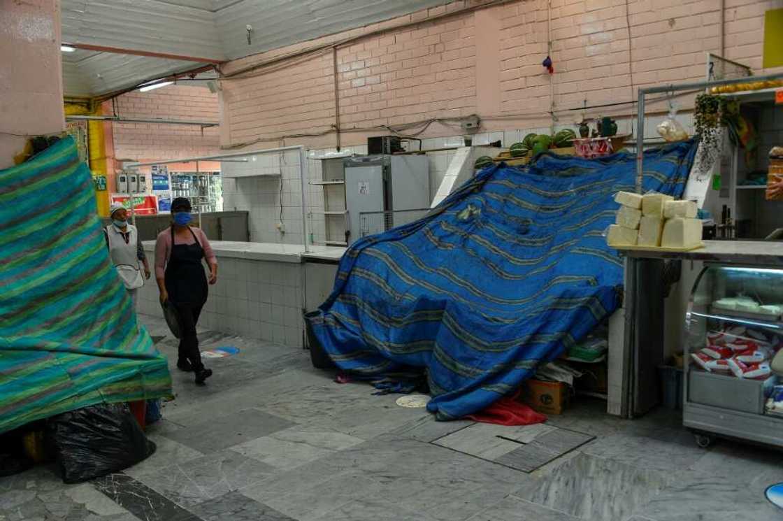 Northern Quito's Inaquito Market is now mostly deserted -- a victim of the shortages that are starting to have a detrimental effect on the country Northern Quito's Inaquito Market is now mostly deserted -- a victim of the shortages that are starting to have a detrimental effect on the country