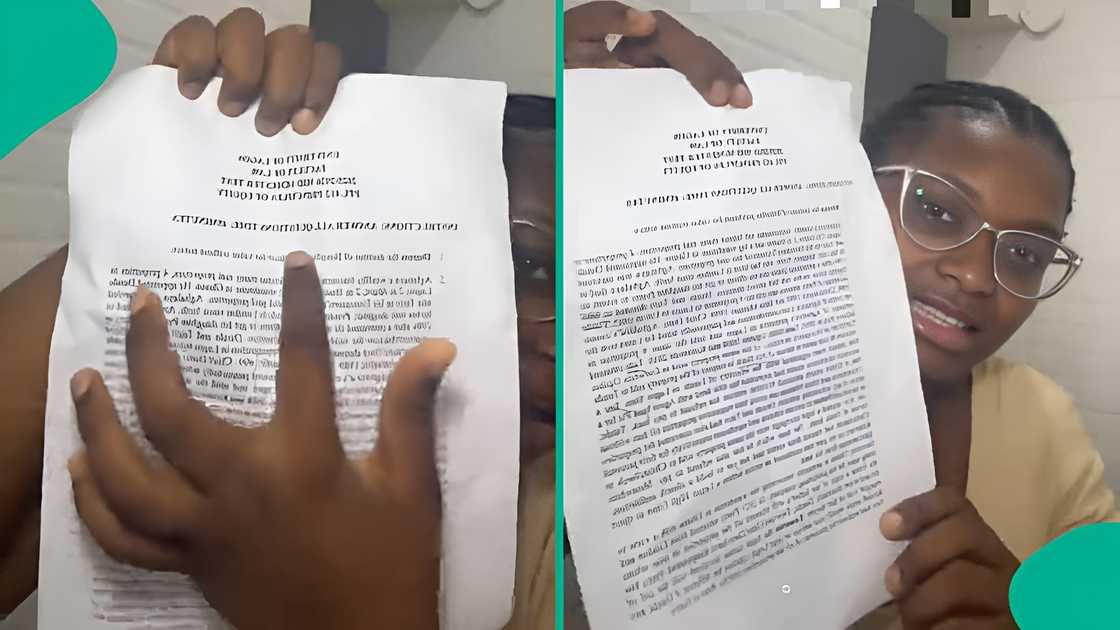UNILAG student posts test paper, says she could only finish one question UNILAG student posts test paper, says she could only finish one question