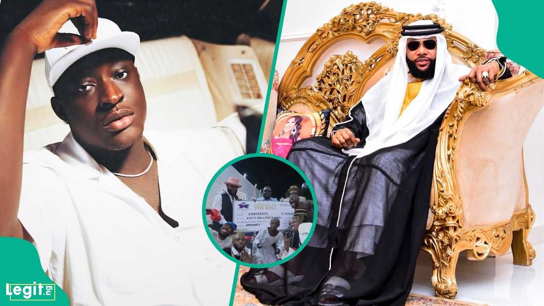 Carter Efe finally receives his ₦50 million prize from E-Money after complaining online about delayed payment Carter Efe finally receives his ₦50 million prize from E-Money after complaining online about delayed payment