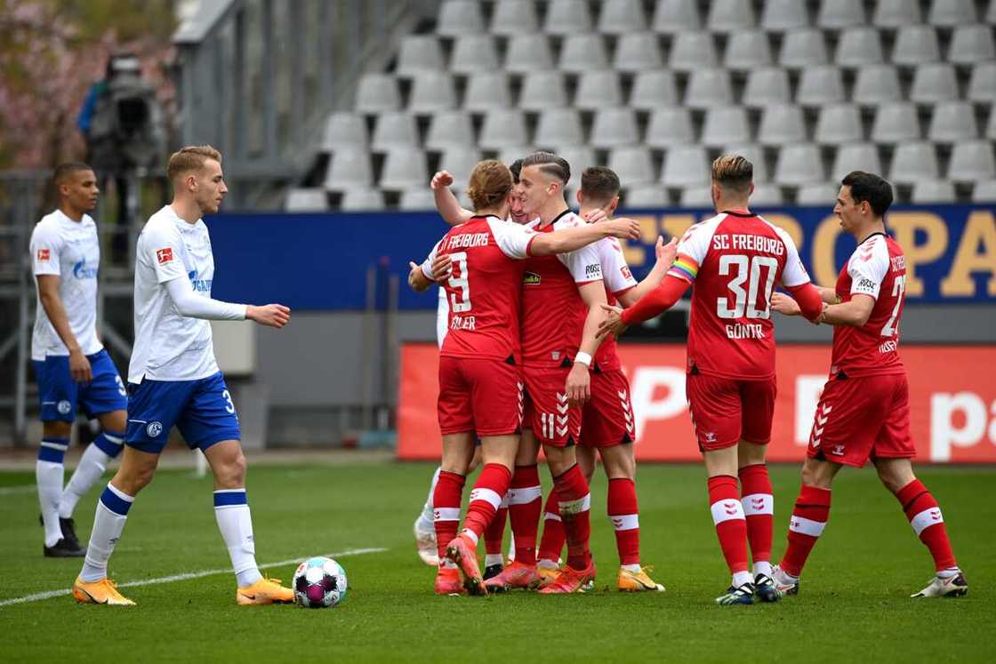 Schalke players. Schalke players.