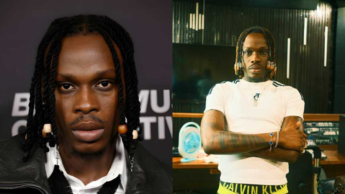 Fireboy DML in black and white outfits Fireboy DML in black and white outfits