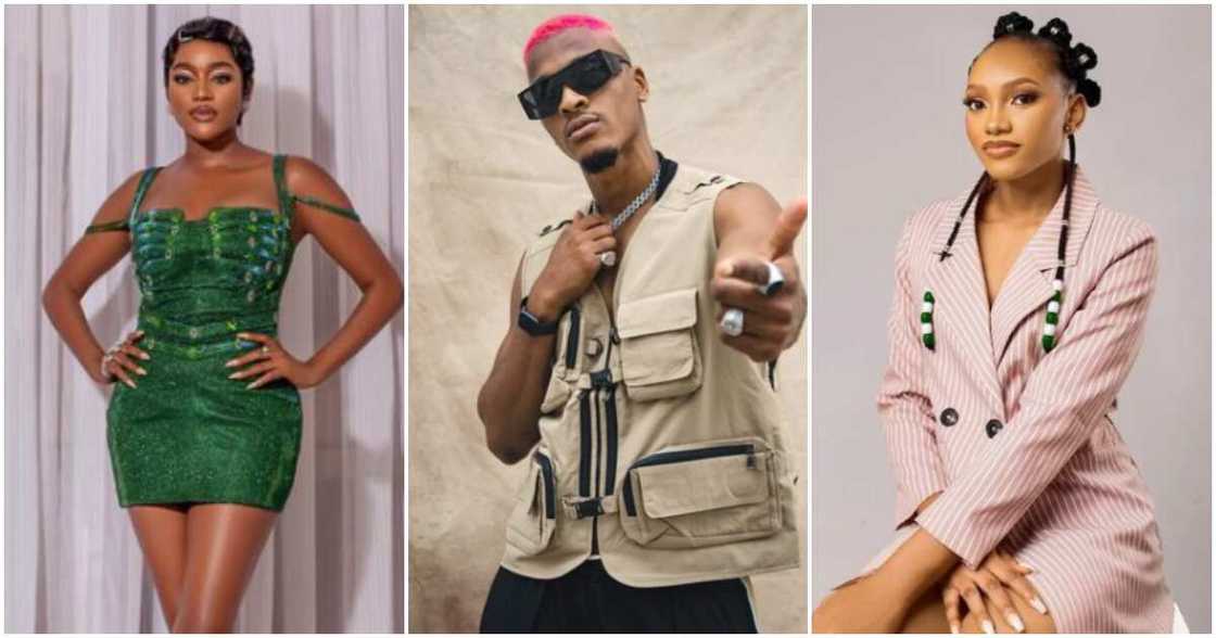 BBNaija housemates Beauty, Groovy, Chomzy BBNaija housemates Beauty, Groovy, Chomzy
