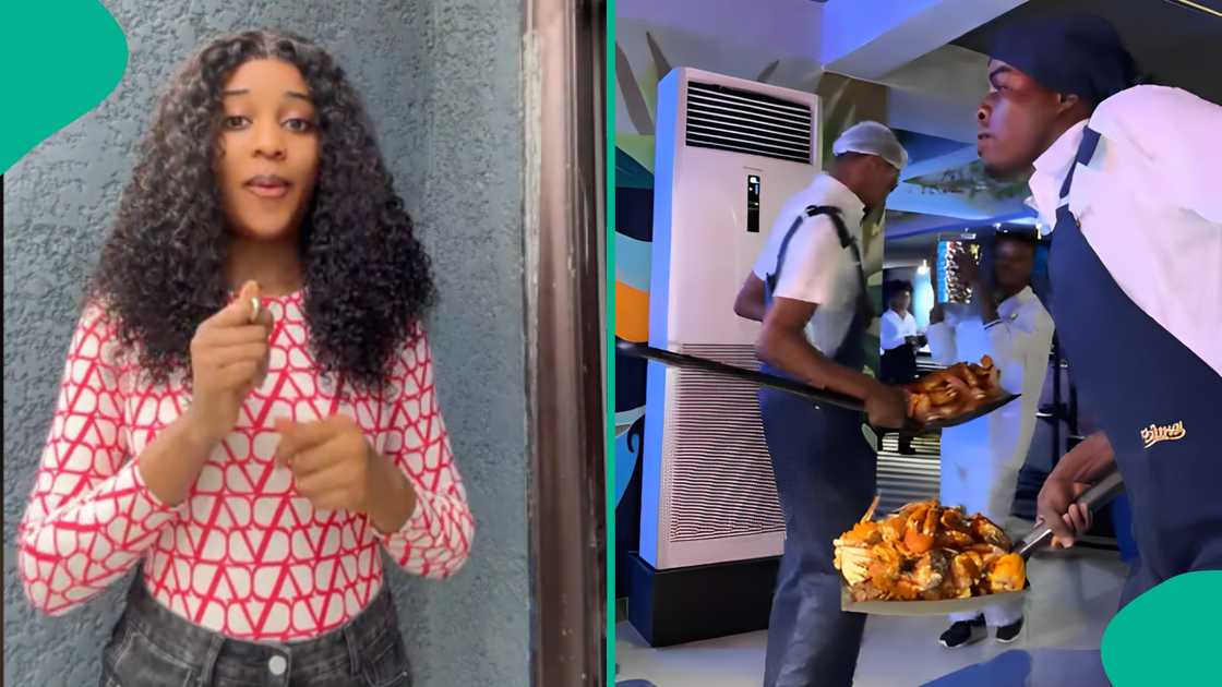 Lagos restaurant serves lady food on a shovel while waiters danced, video emerges Lagos restaurant serves lady food on a shovel while waiters danced, video emerges