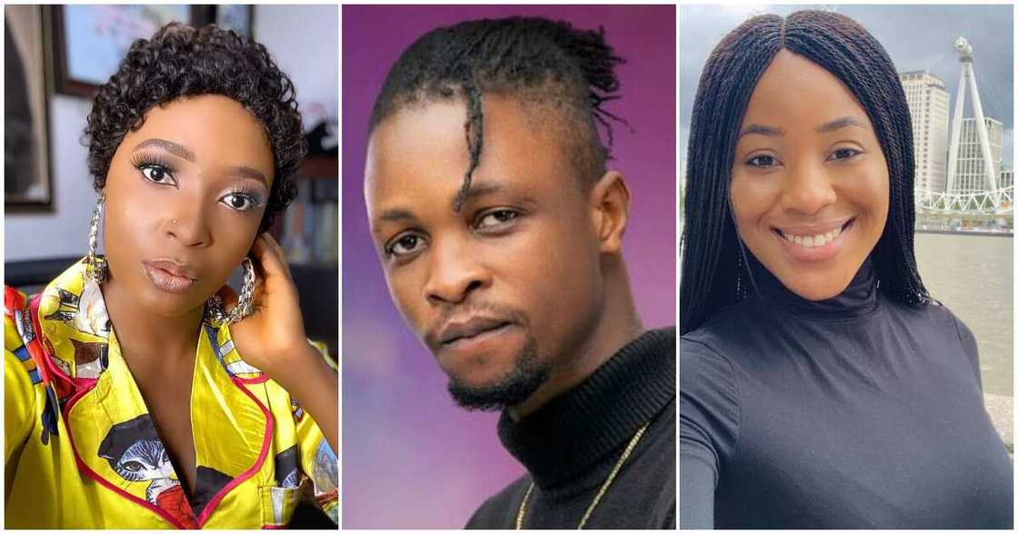 Blessing Okoro, Laycon and Erica Blessing Okoro, Laycon and Erica