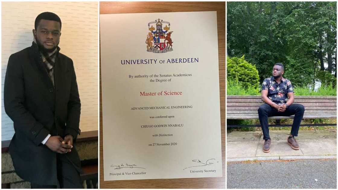 Nigerian man graduates from UK university with distinction, many celebrate him Nigerian man graduates from UK university with distinction, many celebrate him