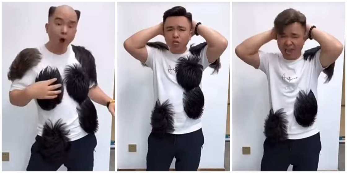 Photos of an Asian man. Photos of an Asian man.